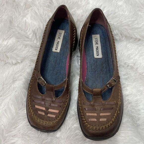 Steve Madden poncho loafer brown size 7 - Picture 7 of 9